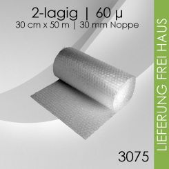 Großnoppen-Luftpolsterfolie 30cm x 50m 12 Rollen