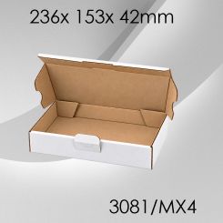100x Maxibrief Gr. 4 - 236x 153x 42mm - weiß 