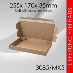 1.200x Maxibrief Gr. 5 - 255x 170x 35mm - selbstklebend 