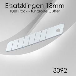 10er Pack Ersatzklingen für Cutter 18mm 