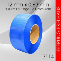 PP-Umreifungsband 12mm blau 2 Rollen