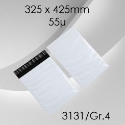 100x LeoBag Folienversandtaschen Gr. 4 - 325 x 425mm (DIN A4+) 