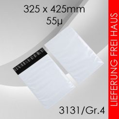 1.700x LeoBag Folienversandtaschen Gr. 4 - 325 x 425mm (DIN A4+) 