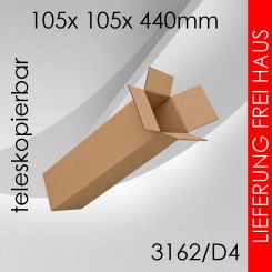 2.560x Teleskopkarton D4 - 105x 105x 440mm 
