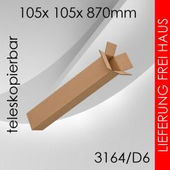 Teleskopkarton D6 - 105x 105x 870mm 100 Stück