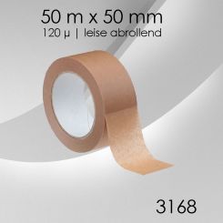 Papierklebeband 120µ leise: Ab 6 Rollen 36 Rollen