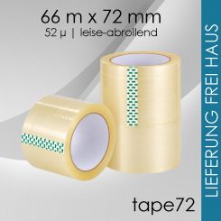 288 Rollen tape72: 72mm breit transparent 