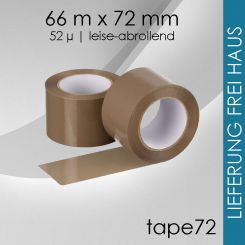 1.728 Rollen tape72: 72mm breit braun 