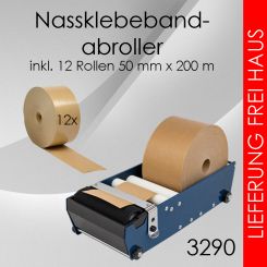 Starterpaket Nassklebeband 50mm Papierklebeband 
