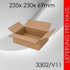 200x Faltkarton V11 - 235x 230x 69mm 