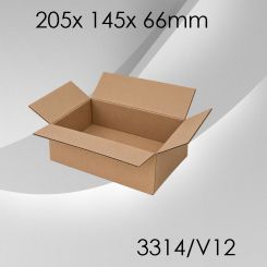 50x Faltkarton V12 - 205x 145x 66mm 