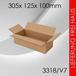 240x Faltkarton V7 - 305x 125x 100mm 