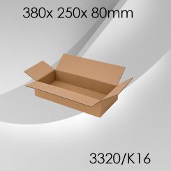 50x Faltkarton K16 - 380x 250x 80mm 