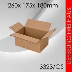 200x Faltkarton C5 - 260x 175x 180mm 