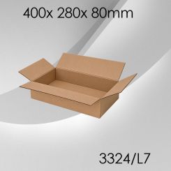 50x Faltkarton L7 - 400x 280x 80mm 