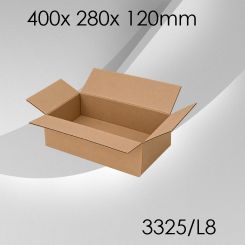 50x Faltkarton L8 - 400x 280x 120mm 