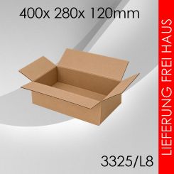330x Faltkarton L8 - 400x 280x 120mm 