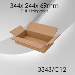 50x Faltkarton C12 - 344x 244x 69mm 