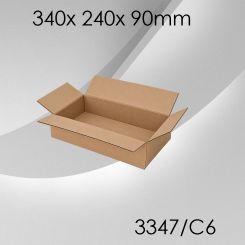 50x Faltkarton C6 - 340x 240x 90mm 