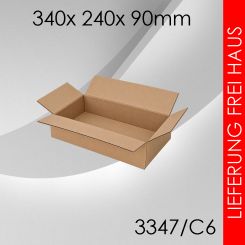 175x Faltkarton C6 - 340x 240x 90mm 