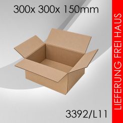 110x Faltkarton L11 - 300x 300x 150mm 