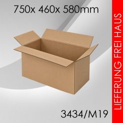 Faltkarton M19 - 750x 460x 580mm 240 Stück