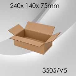 50x Faltkarton V5 - 240x 140x 75mm 