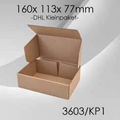 100x DHL Kleinpaket KP1 - 160x 113x 77mm 