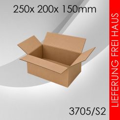 2.100x Faltkarton S2 - 250x 200x 150mm 