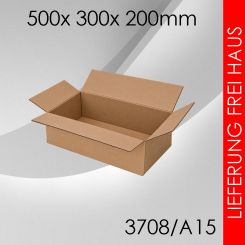 Faltkarton A15 - 500x 300x 200mm 225 Stück