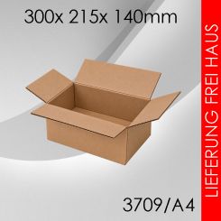 150x Faltkarton A4 - 300x 215x 140mm 