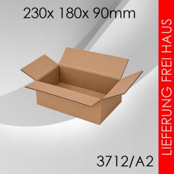 825x Faltkarton A2 - 230x 180x 90mm 