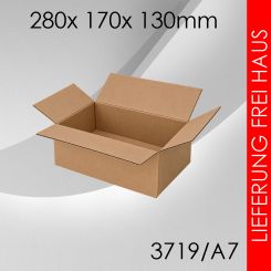 225x Faltkarton A7 - 280x 170x 130mm 
