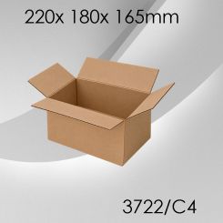 50x Faltkarton C4 - 220x 180x 165mm 