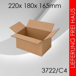 675x Faltkarton C4 - 220x 180x 165mm 