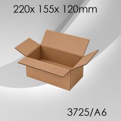50x Faltkarton A6 - 220x 155x 120mm 