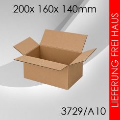 300x Faltkarton A10 - 200x 160x 140mm 