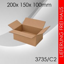 375x Faltkarton C2 - 200x 150x 100mm 