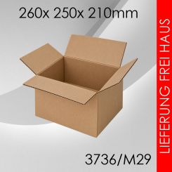 700x Faltkarton M29 - 260x 250x 210mm 
