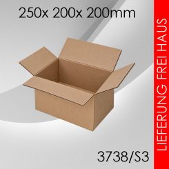 165x Faltkarton S3 - 250x 200x 200mm 