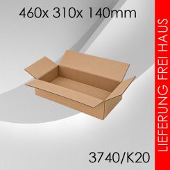 Faltkarton K20 - 460x 310x 140mm 90 Stück
