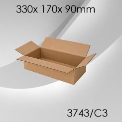 50x Faltkarton C3 - 330x 170x 90mm 
