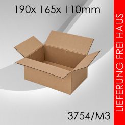 325x Faltkarton M3 - 190x 165x 110mm 