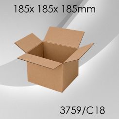 50x Faltkarton C18 - 185x 185x 185mm 