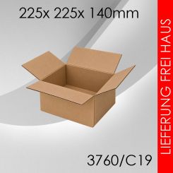 1.750x Faltkarton C19 - 225x 225x 140mm 