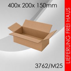 100x Faltkarton M25 -  400x 200x 150mm 