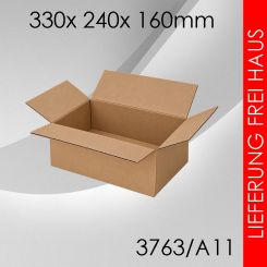 1.400x Faltkarton A11 - 330x 240x 160mm 