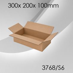 50x Faltkarton S6 - 300x 200x 100mm 