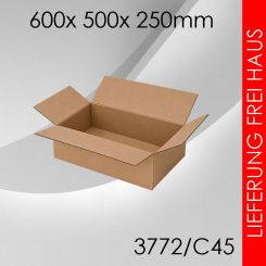 Faltkarton C45 - 600x 500x 250mm 25 Stück