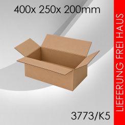 100x Faltkarton K5 - 400x 250x 200mm 